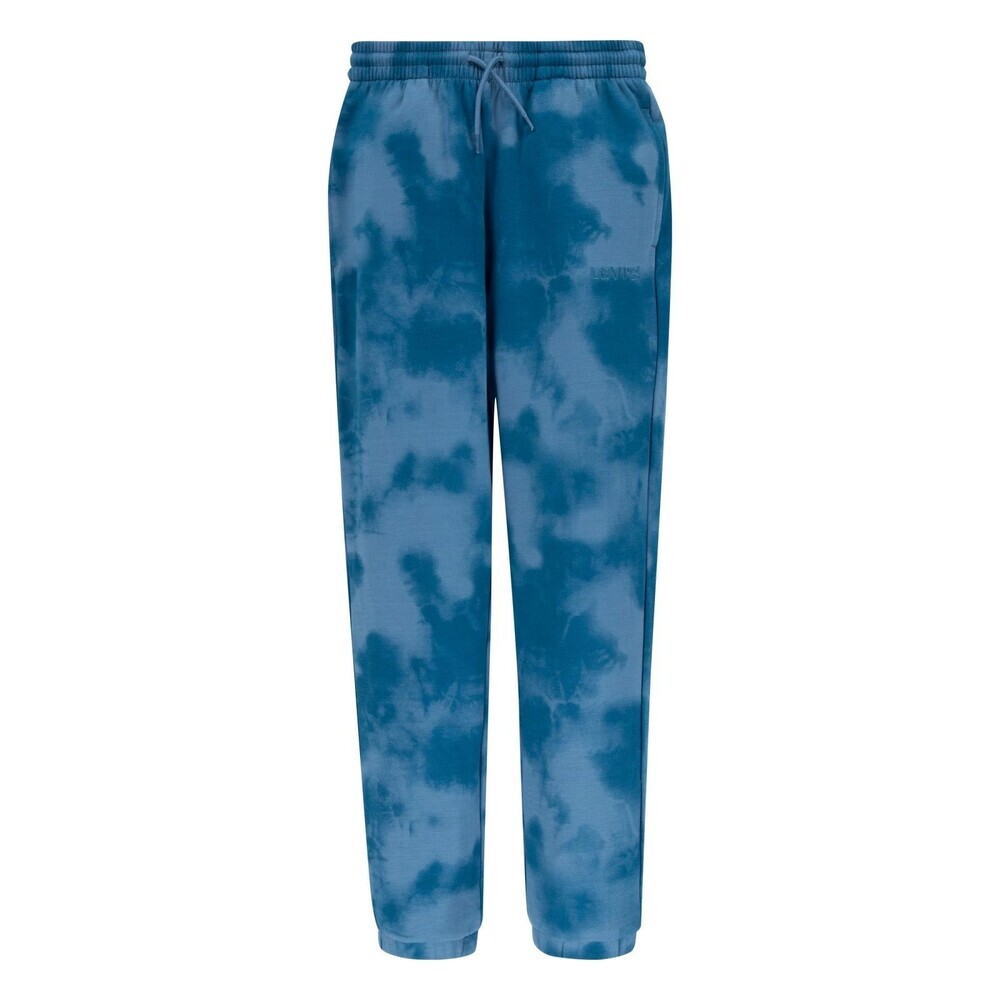 Levi's Joggers Boys Large Aegean Blue Tie Dye Soft Knit Drawstring Waist RED547